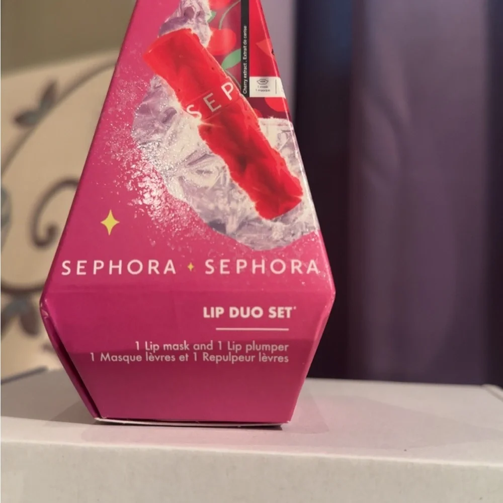 Sephora Cherry Lip Duo with Red Packaging